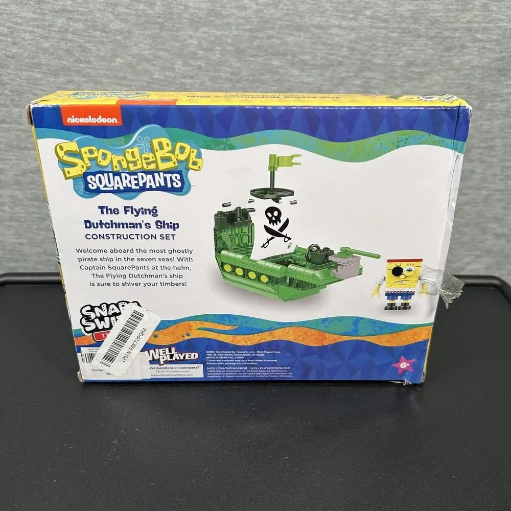 Snap & Switch SpongeBob SquarePants Flying Dutchman Ship 114pc Blocks Set New